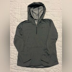 Under Armour Gray 1/4 Zip Hoodie size Youth Medium